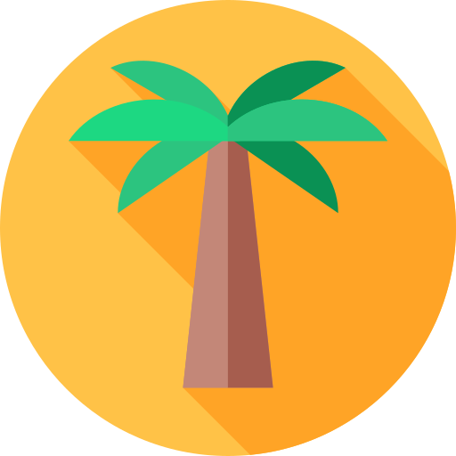 palma Flat Circular Flat ikona