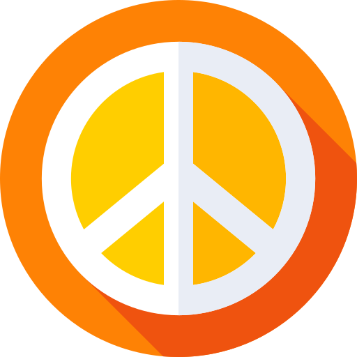 vrede Flat Circular Flat icoon