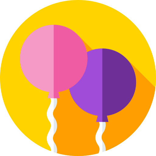 Balloons Flat Circular Flat icon