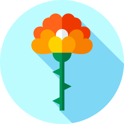 kwiat Flat Circular Flat ikona