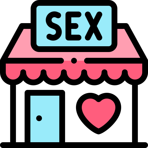 sex shop Detailed Rounded Lineal color icono