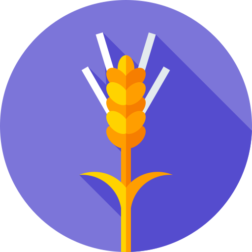 Wheat Flat Circular Flat icon