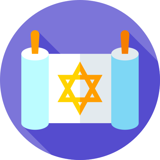 Jewish Flat Circular Flat icon