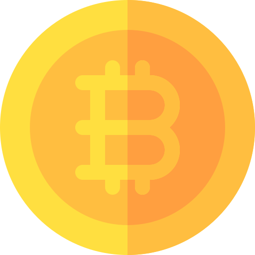 bitcoin Basic Rounded Flat icono