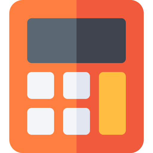 Calculator Basic Rounded Flat icon