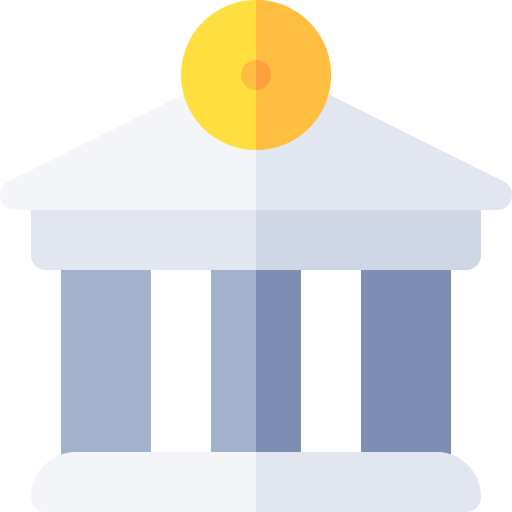 banca Basic Rounded Flat icona
