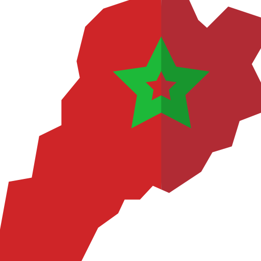 marrocos Basic Straight Flat Ícone