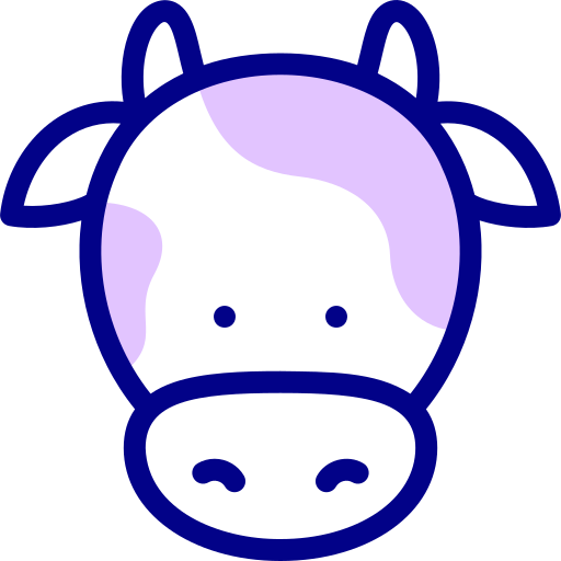 krowa Detailed Mixed Lineal color ikona