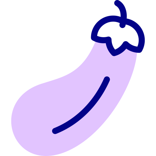 Eggplant Detailed Mixed Lineal color icon