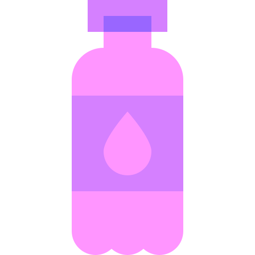 garrafa de agua Basic Sheer Flat Ícone