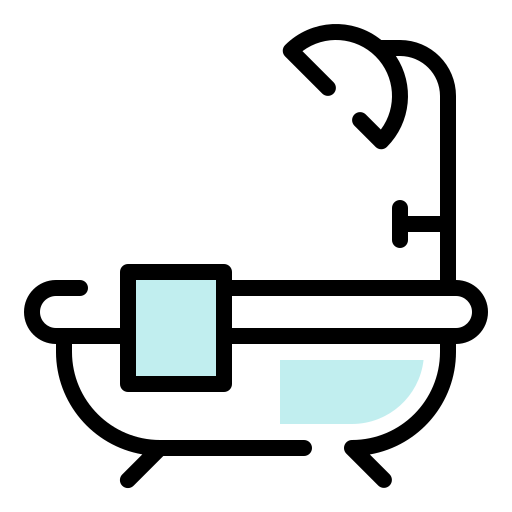Bathtub Generic Outline Color icon