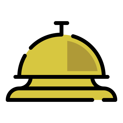 Desk bell Generic Outline Color icon