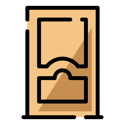 ドア Generic Outline Color icon