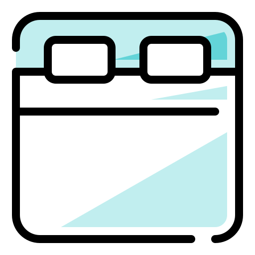 King size Generic Outline Color icon
