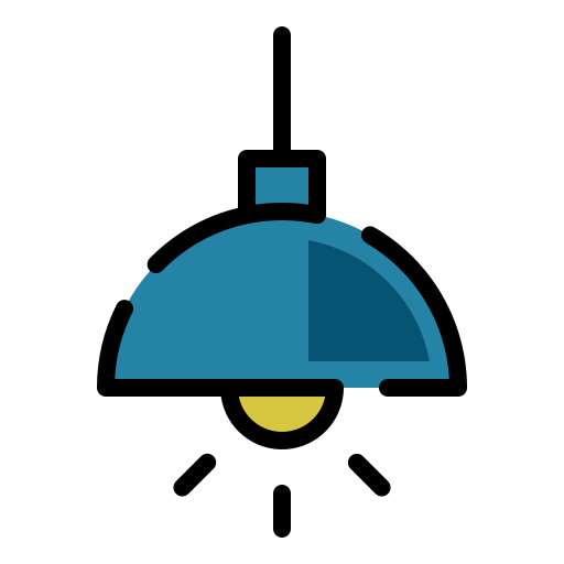 シーリングランプ Generic Outline Color icon