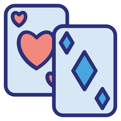 karty do pokera Generic Outline Color ikona