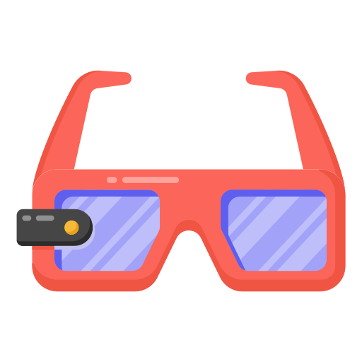 3d bril Generic Flat icoon