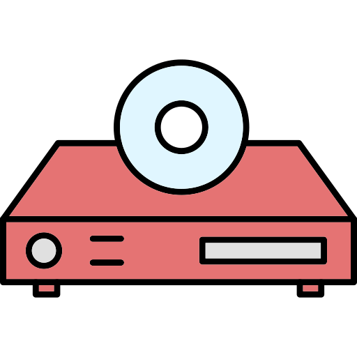 Dvd player Generic Thin Outline Color icon