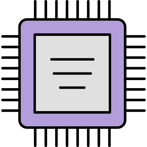 prozessor Generic Thin Outline Color icon