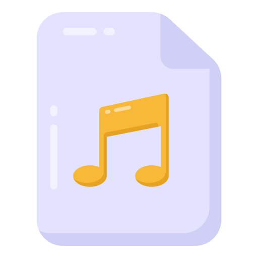 Музыкальный файл Generic Flat иконка