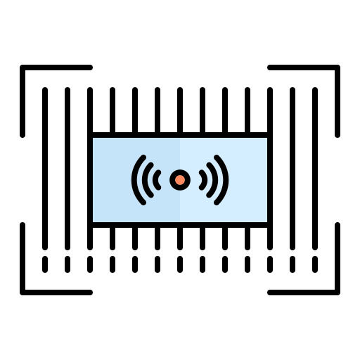 바코드 Generic Outline Color icon