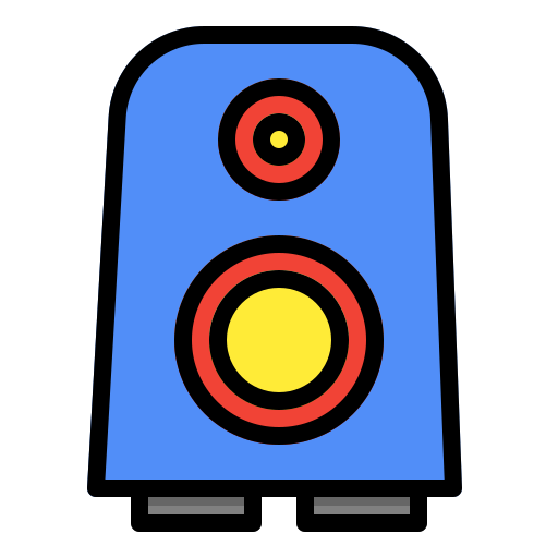 사운드 스피커 Generic Outline Color icon