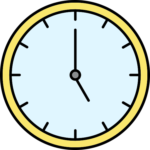 orologio Generic Thin Outline Color icona