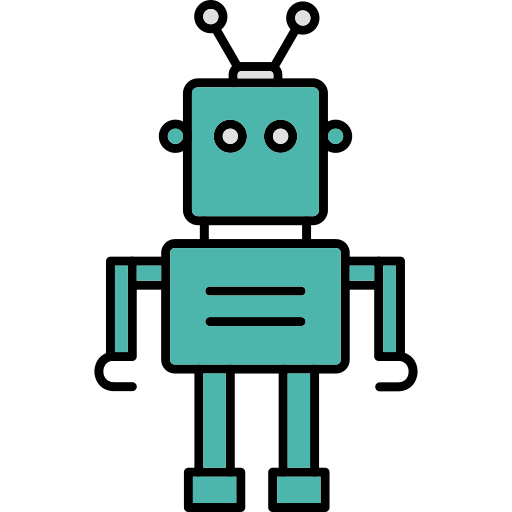 Robot Generic Thin Outline Color icon