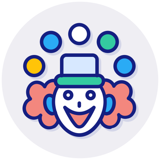 clown Generic Circular icona