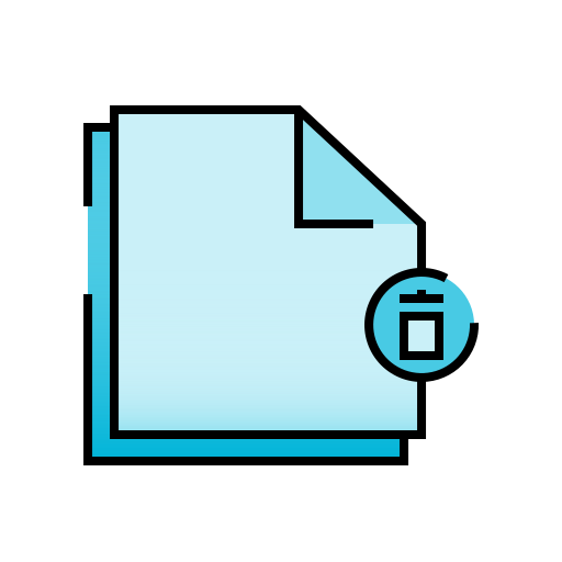 müll Generic Outline Gradient icon
