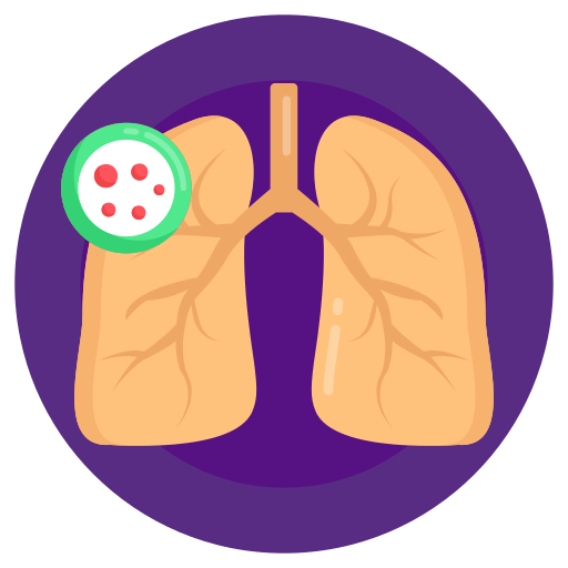 cancer du poumon Generic Circular Icône