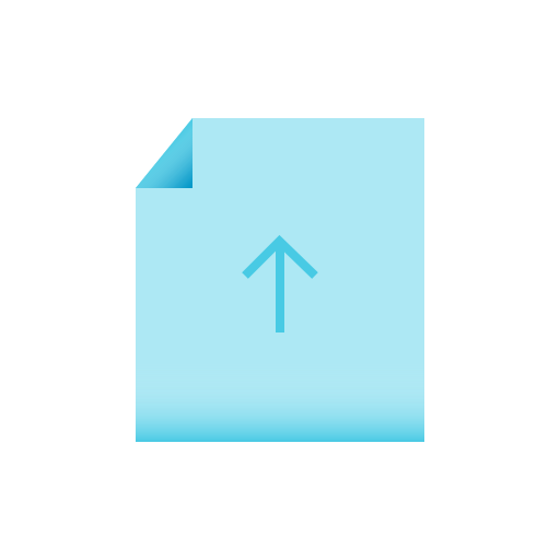 Upload Generic Flat Gradient icon
