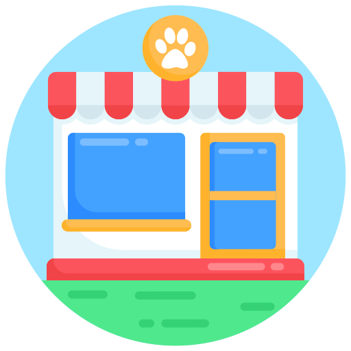 la tienda de animales Generic Circular icono