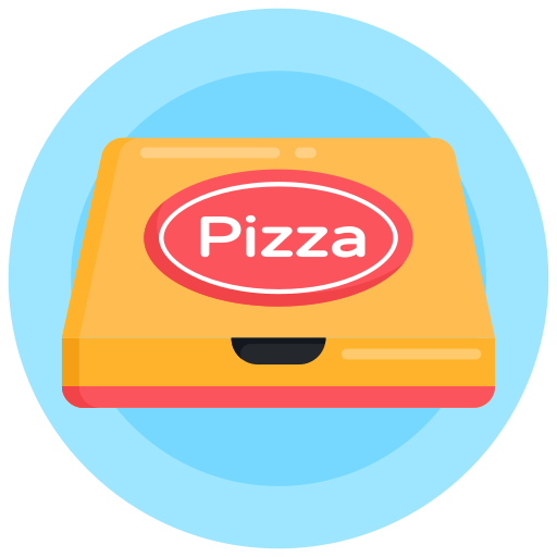 pizza bezorgen Generic Circular icoon