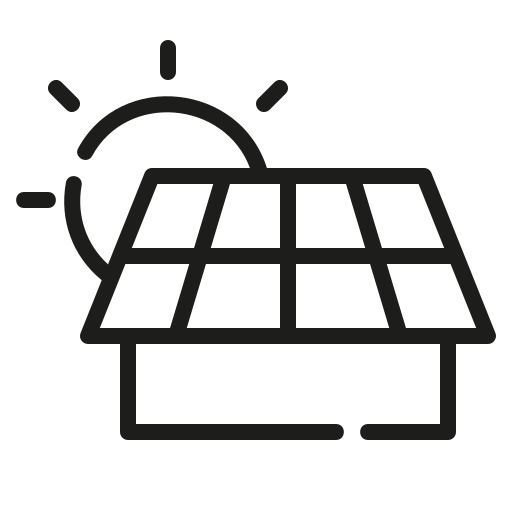 Solar panel Generic Detailed Outline icon