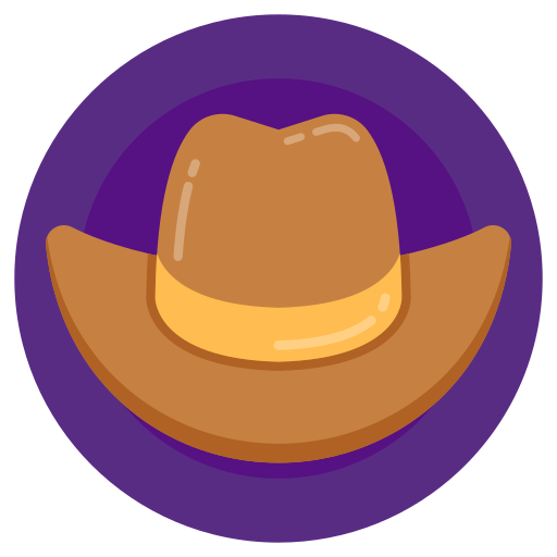 chapeau de cowboy Generic Circular Icône