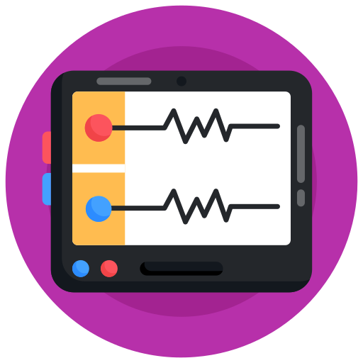 monitor ecg Generic Circular icona