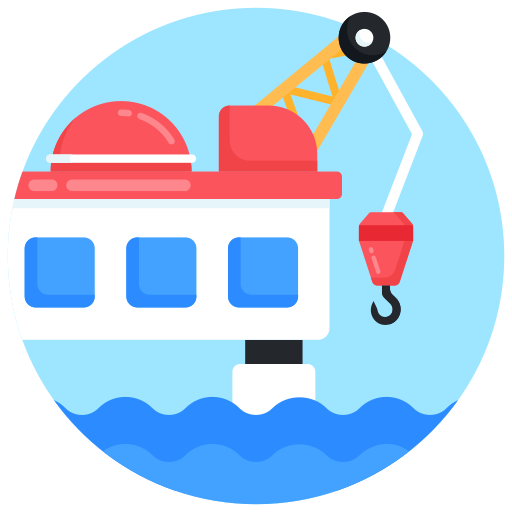 platforma morska Generic Circular ikona