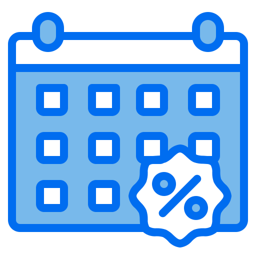 カレンダー Payungkead Blue icon