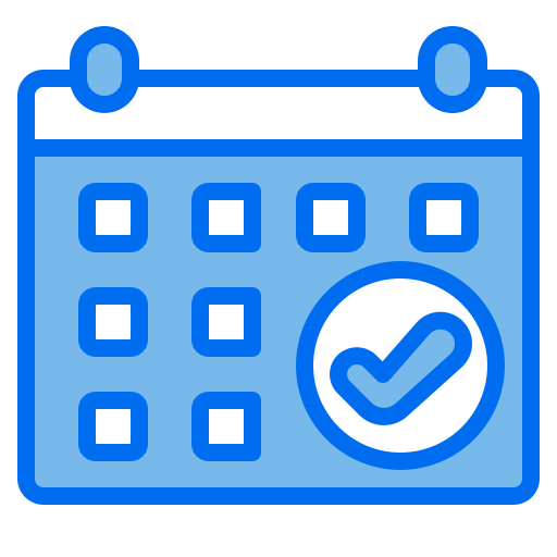 カレンダー Payungkead Blue icon