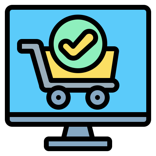 Shopping cart Payungkead Lineal Color icon