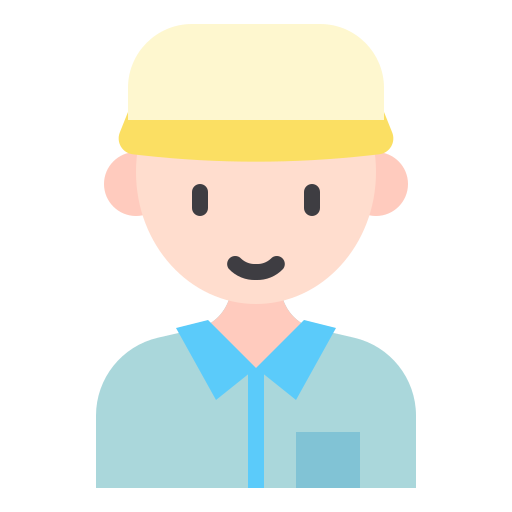 Delivery man Payungkead Flat icon