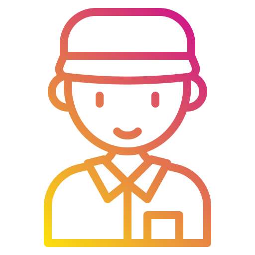 Delivery man Payungkead Gradient icon