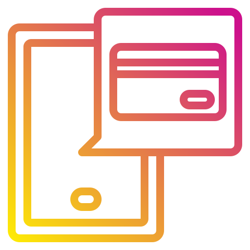 tarjeta de crédito Payungkead Gradient icono