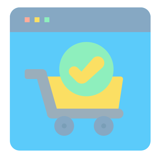 Shopping cart Payungkead Flat icon