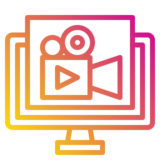 Video camera Payungkead Gradient icon