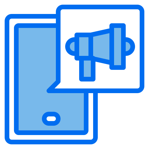 Megaphone Payungkead Blue icon