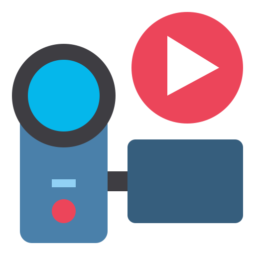 Video camera Payungkead Flat icon