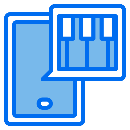 Piano Payungkead Blue icon