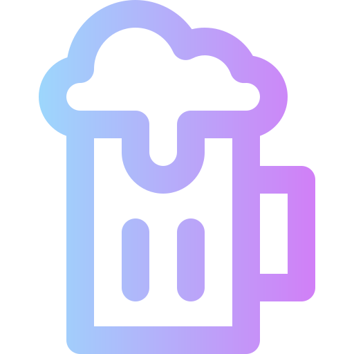 Beer Super Basic Rounded Gradient icon